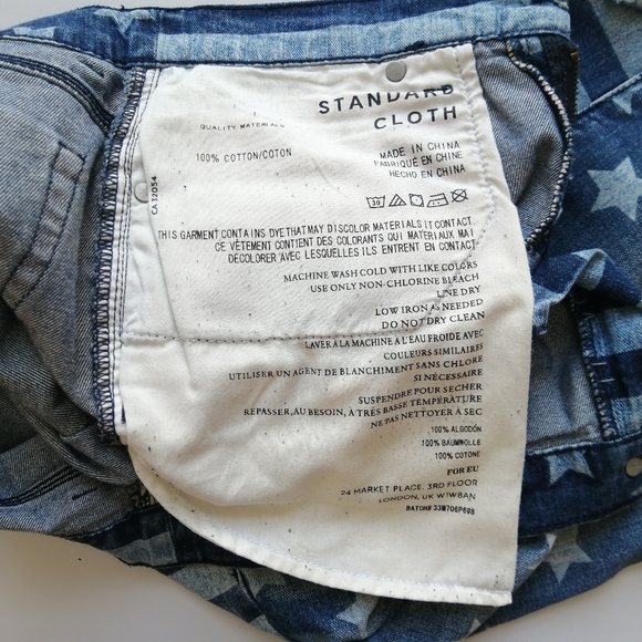 USA Flag Denim Shorts 32 - Picture 10 of 11